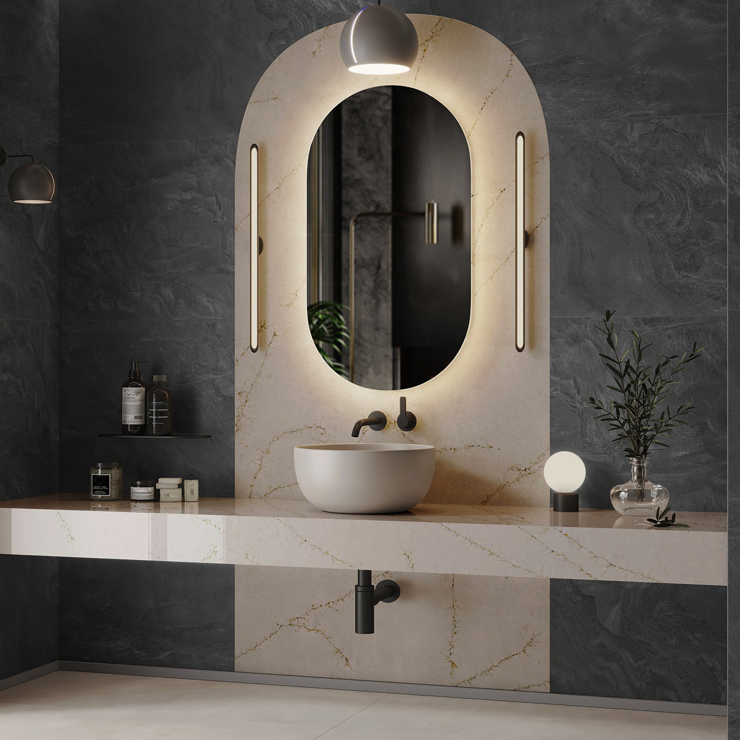 Calacatta Ivy Green — cela ploča materijala